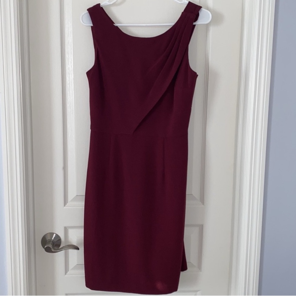 Excellent Burgundy Sleeveless Dress by White House Black Market 4